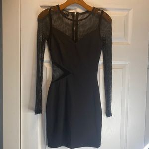 Bebe Shell Dress, Black, X-Small, Worn Once